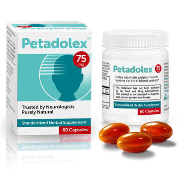 Petadolex - Migraine Relief - Patented Butterbur Root Extract, 75mg PA-Free Butterbur Extract PetadolexAu supplements
