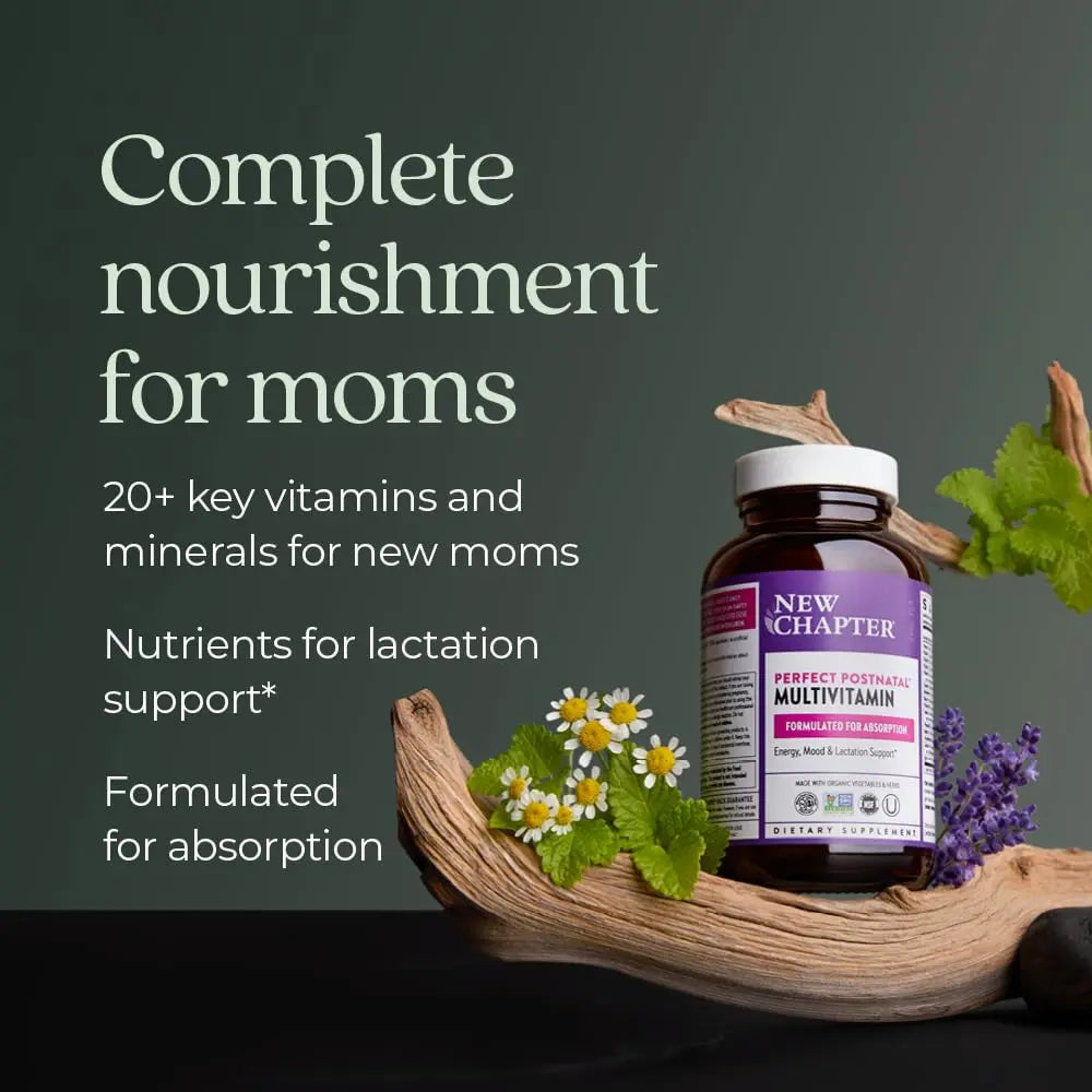 New Chapter, Postnatal Vitamins Lactation Supplement, Complete Multivitamin with Fermented Vitamin D3 + B Vitamins New ChapterAu supplements