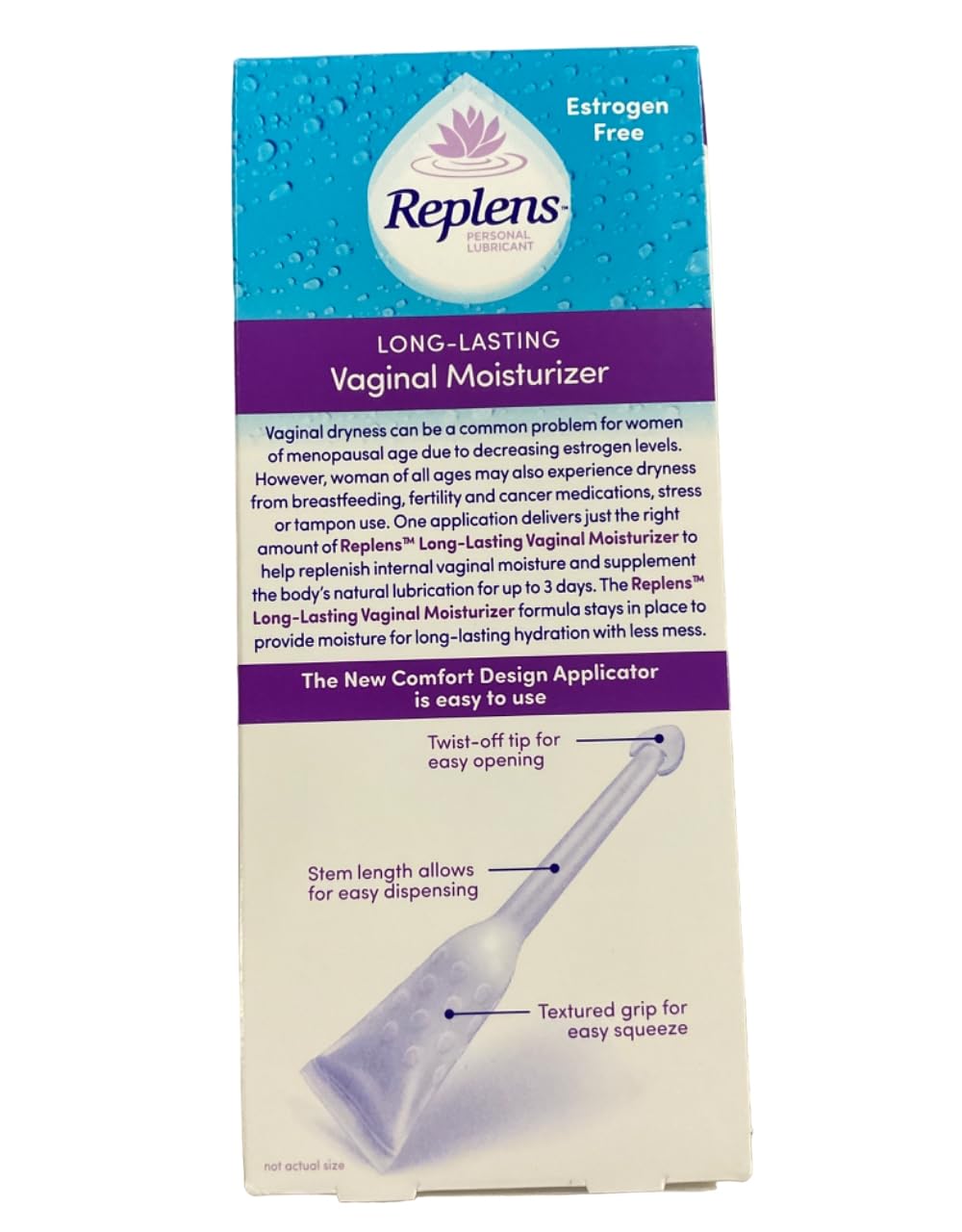 Replens Long-Lasting Vaginal Moisturizer -8 Count (Pack of 3) ReplensAu supplements