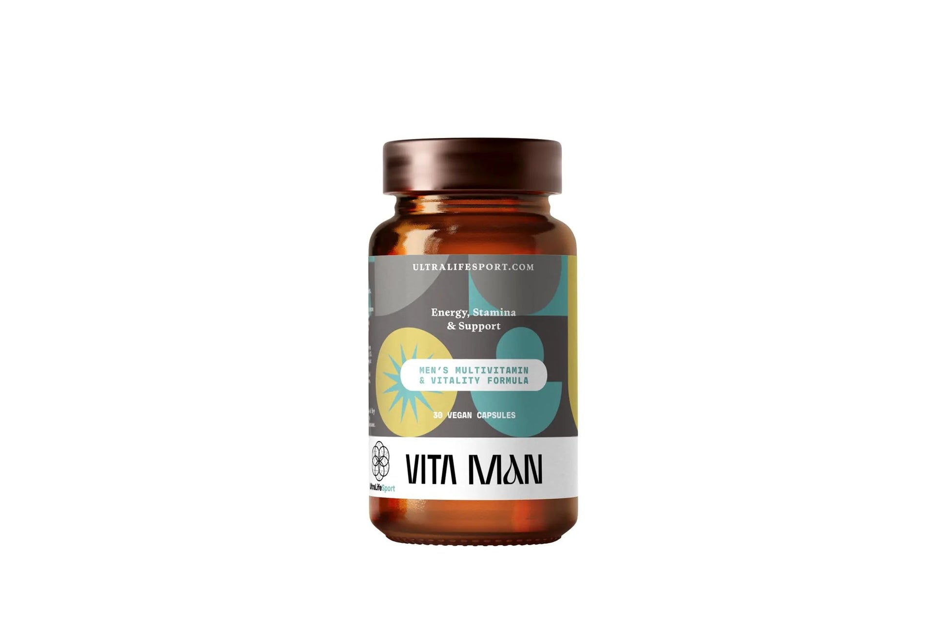 Ultra Life Sport - VITA Man Premium Men's Multivitamin - 30 Capsule Daily Vitamins for Men with Vitamin E, K2 MK-7, and B Vitamins for Maximum Absorption Ultra Life SportAu supplements