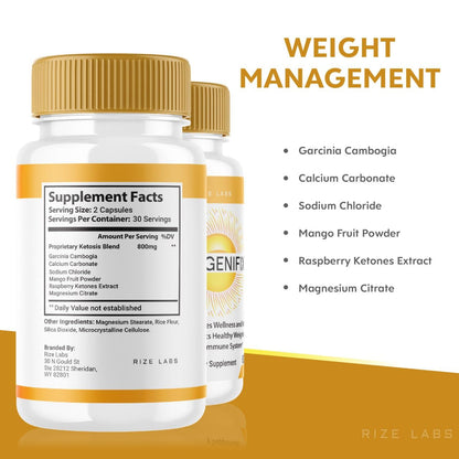 rize labs (2 Pack) Progenifix Weight Loss Supplement, Progenifix Capsules Total Body Wellness rize labsUS supplements