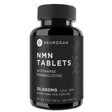 Neurogan NMN Supplement Tablets – Nicotinamide Adenine Dinucleotide Precursor for Cellular Energy & Brain Focus Support – 500 mg High-Potency Nicotinamide Mononucleotide per Serving, 300 Count NeuroganAu supplements