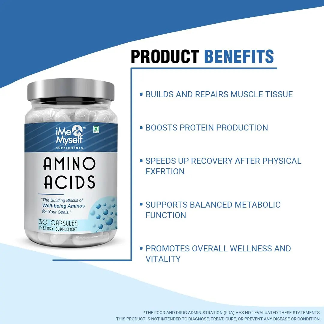 iMeMyself Amino Acid | 30 Veg Capsules iMeMyselfnz supplements