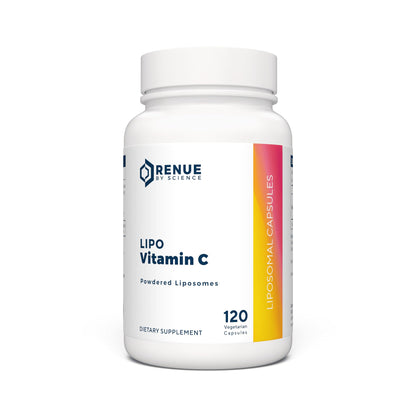 Renue By Science Vitamin C | High Strength Liposomal Supplement | 120 Capsules - 500mg VIT C per Serving | Non-GMO & Allergen Free | Made in The USA Third-Party Tested Renue By ScienceUS supplements