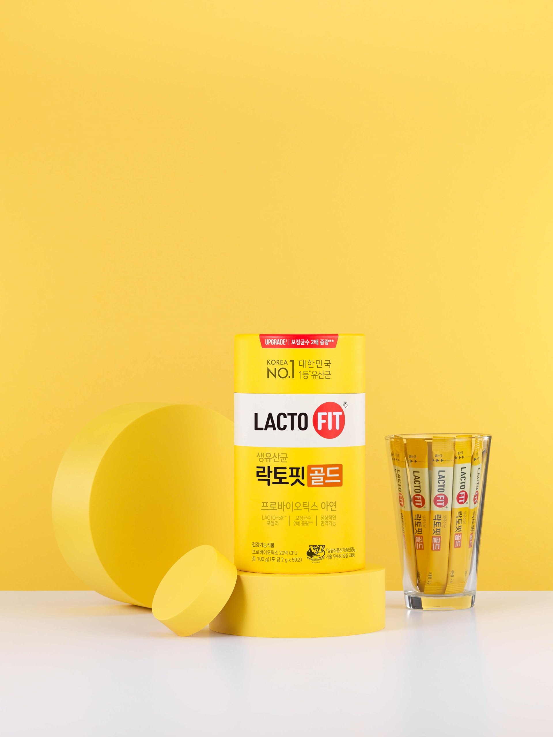 LACTO-FIT Chongkundang Healthcare Gold Probiotic 50 Pack Powder Sticks – Multi Strain Daily Probiotics with Prebiotics and Postbiotics for Digestive Balance and Everyday Wellness LACTO-FITAu supplements