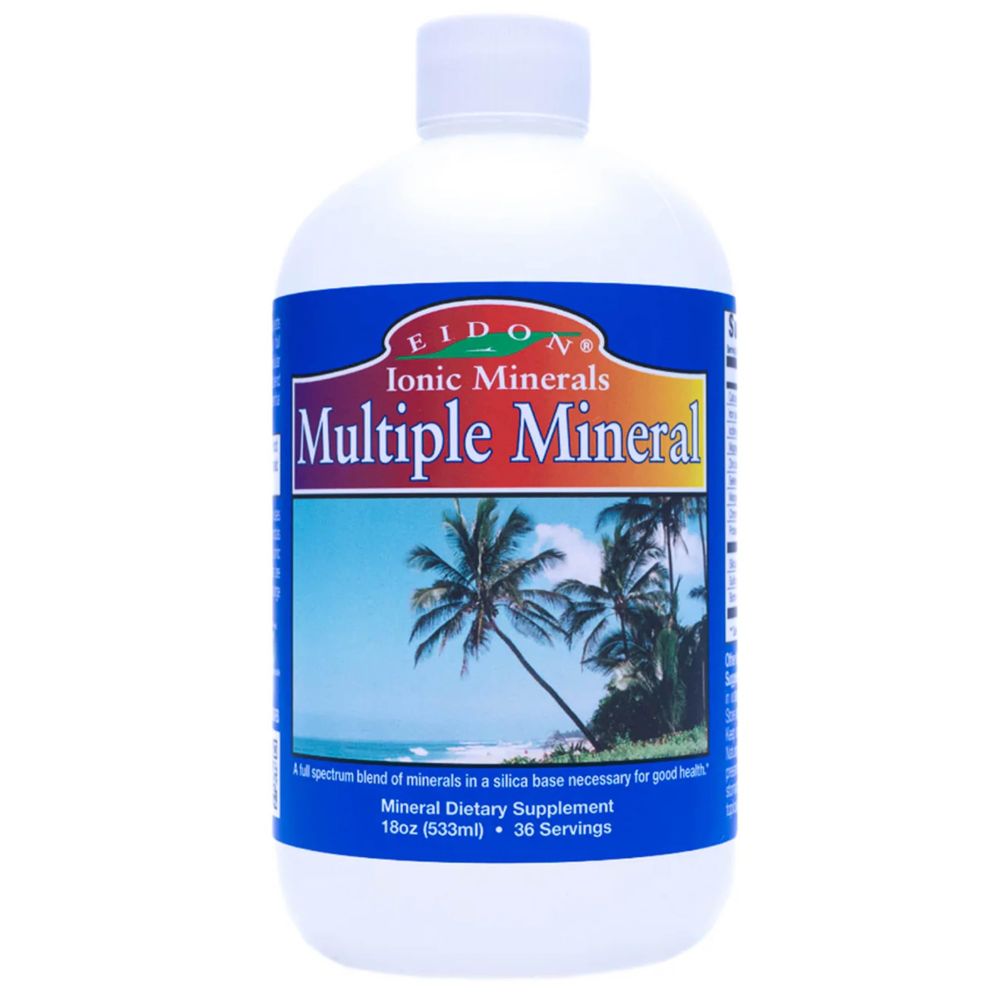 Eidon Multiple Minerals Supplement - Ionic Trace Mineral Drops for Water, with Zinc, Potassium, Chromium, & Magnesium, Natural Liquid Vitamins, Sugar Free & Bioavailable, for Men & Women - 18 oz Eidon Ionic MineralsAu supplements