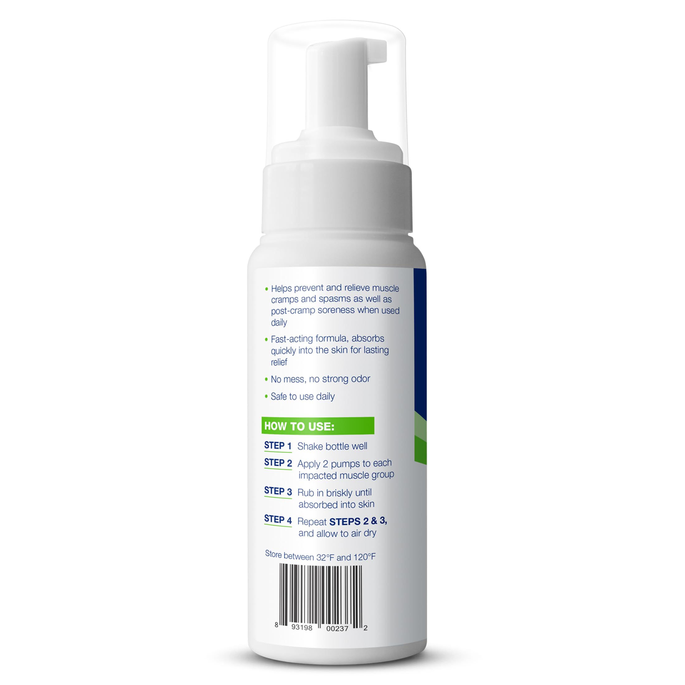 Theraworx Relief for Muscle Cramps Foam Fast-Acting Muscle Spasm, Leg Soreness with Magnesium Sulfate - 7.1 oz - 1 Count TheraworxAu supplements