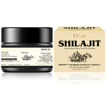 Shilajit Pure Himalayan Organic - Pure Original Shilajit, 50g(Large Volume), Enriched LktvysUS supplements