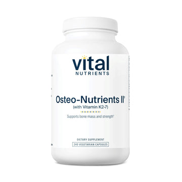 Vital Nutrients Osteo-Nutrients II - Vitamin K2 + D3, Calcium, Boron, and Magnesium for Bone Strength* - Healthy Heart Support - Vegetarian Supplement - Gluten, Dairy, Soy Free - 240 Capsules Vital NutrientsAu supplements