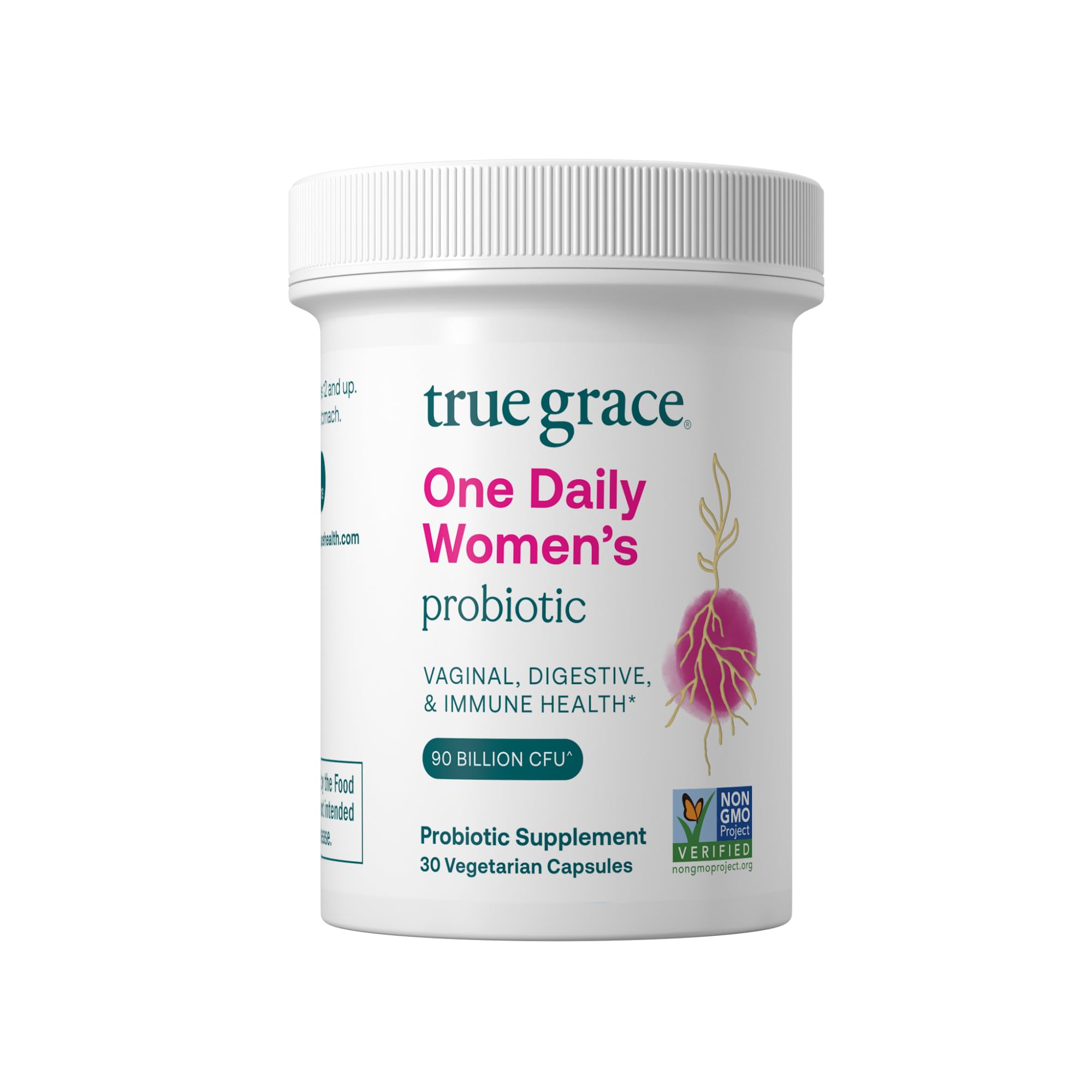 True Grace One Daily Women’s Probiotic - 30 Vegetarian Capsules - 90 Billion CFU - Digestive, Vaginal & Immune Health - Gluten & Soy Free True GraceAu supplements