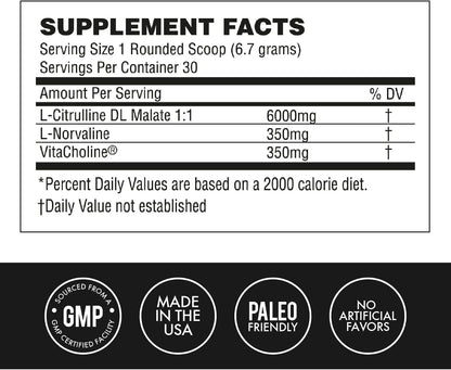 MetCon Power Pre-Pump Nitric Oxide Booster - Pre-Workout Supplement - Increase Blood MetConUS supplements