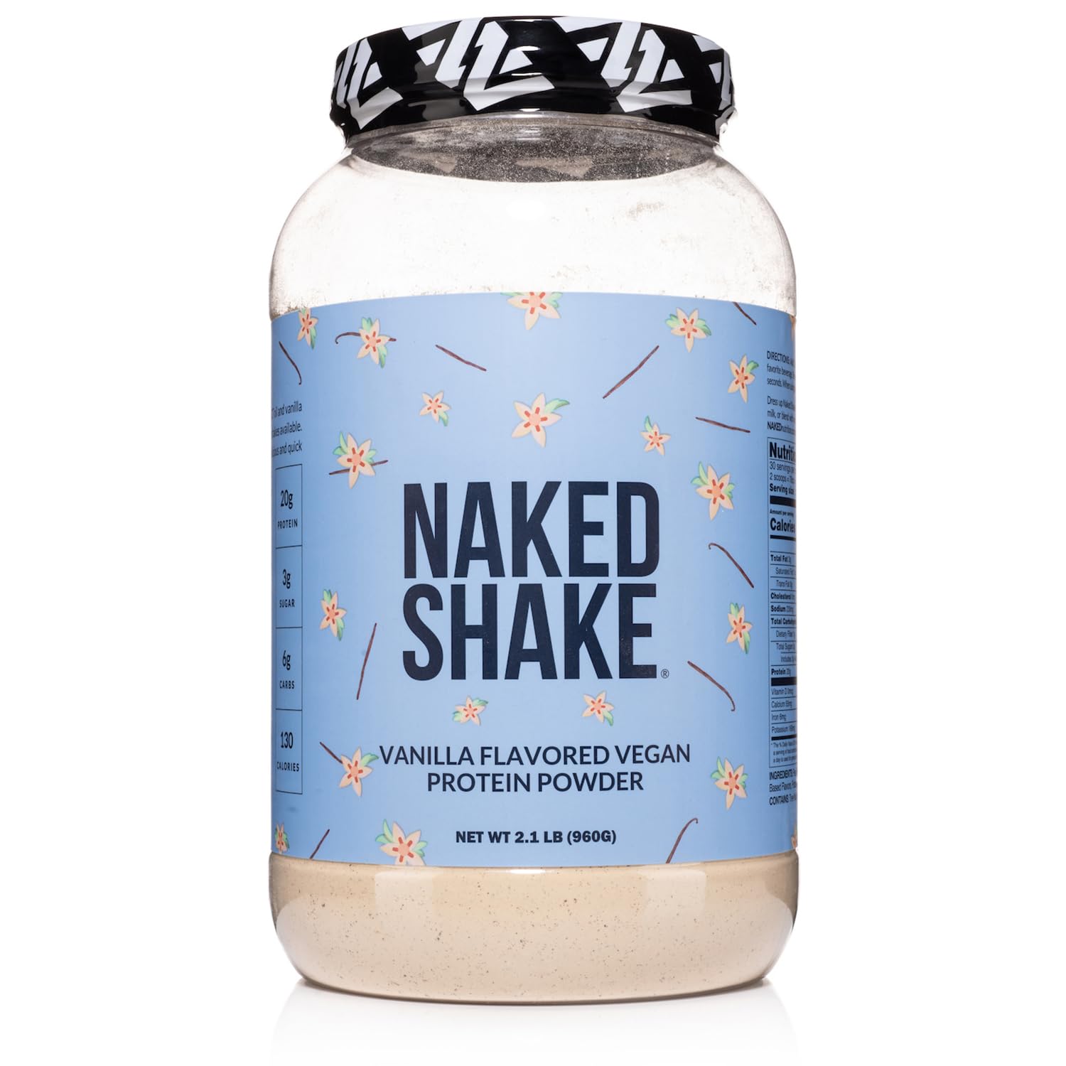 NAKED nutrition Naked Shake - Vanilla Protein Powder - Plant Based Protein Shake NAKEDUS supplements
