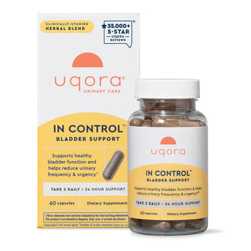 Uqora in Control Bladder Support - Daily Bladder Care & Support for Urinary Comfort - Made with botanicals, Like Horsetail & Spicebush - Gluten-Free & Vegetarian - 60 Capsules UqoraAu supplements