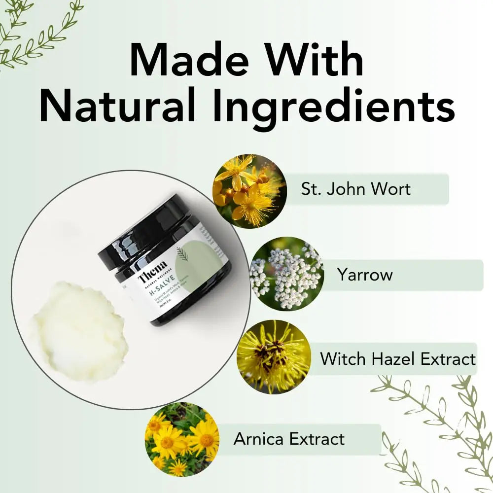 Intense Hemorrhoid Treatment Natural Hemorrhoid Relief Cream, Max Strength Herbal Anal Fissure Relief Ointment with Organic Witch Hazel for Postpartum Piles, Best with Thena Sitz Bath Soak Women Men THENA Natural WellnessAu supplements