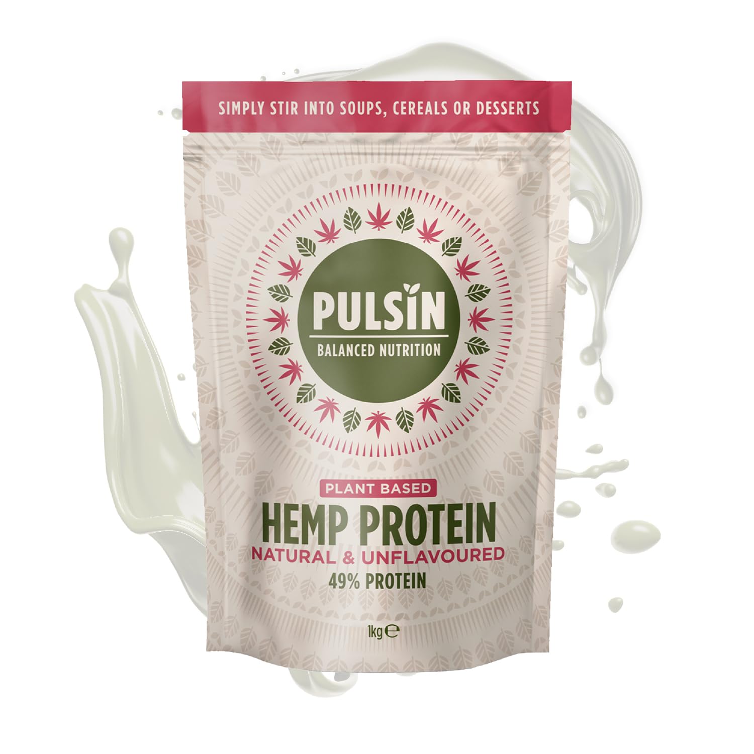 Pulsin - Natural Unflavoured Vegan Hemp Protein Powder - 1kg - 4.9g Protein, 0.4g Carbs, 35 Kcal Per Serving PulsinAu supplements