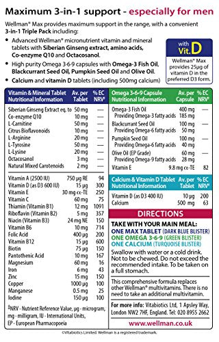 Vitabiotics Wellman Max - 84 Tablets/Capsules VitabioticsUS supplements