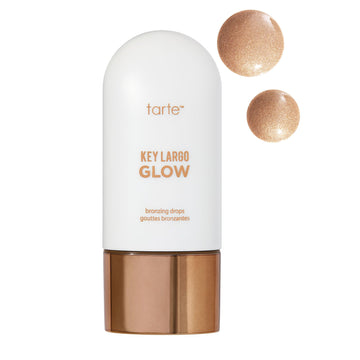 tarte key largo glow bronzing drops – Luminous Serum-Infused Liquid Bronzer with Vitamin E for Sun-Kissed Radiant Lightweight Hydration, Cruelty-Free, full size, champagne glow tarteAu supplements