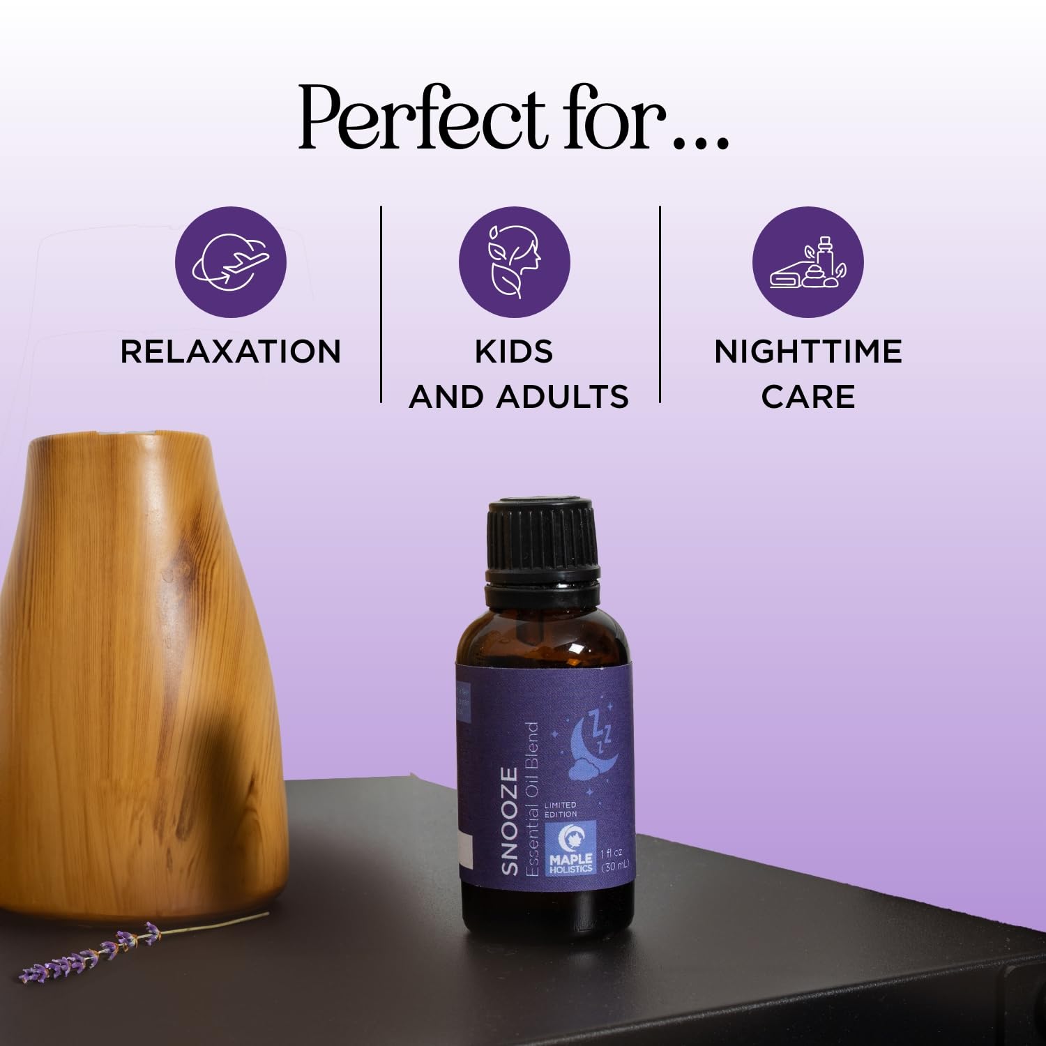 Sleep Essential Oil Blend for Diffuser - Snooze Blend Essential Oil for Sleep with Roman Chamomile Maple HolisticsAu supplements