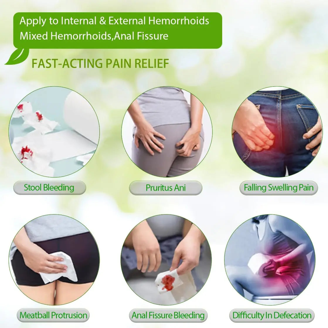 BONIORRI Hemorrhoid & Fissure Relief Cream – Maximum Strength Hemorrhoid Cream, Herbs Fast Acting Ingredients. (0.7 oz Total) BONIORRIAu supplements