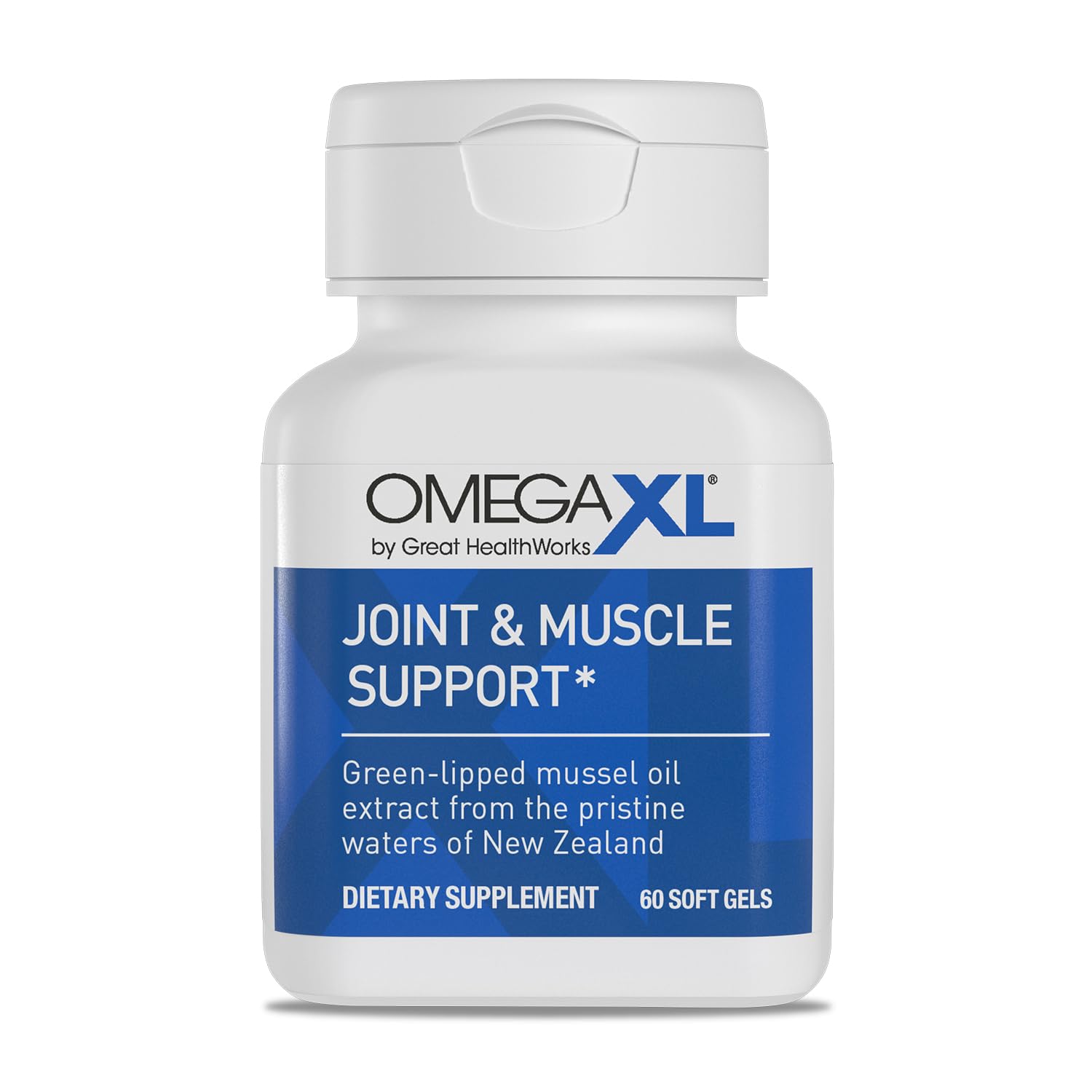 OmegaXL Joint Support Supplement, for Relief - Natural Muscle Support, Green Lipped Mussel Oil, Soft Gel Pills, Drug-Free, 60 Count OmegaXLAu supplements