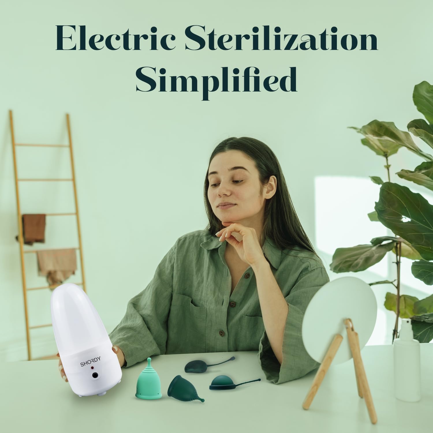 SHORDY Menstrual Cup and Steamer Sterilizer for Beginners Kit Set of 2 Period Cups (Small & Large) SHORDYAu supplements