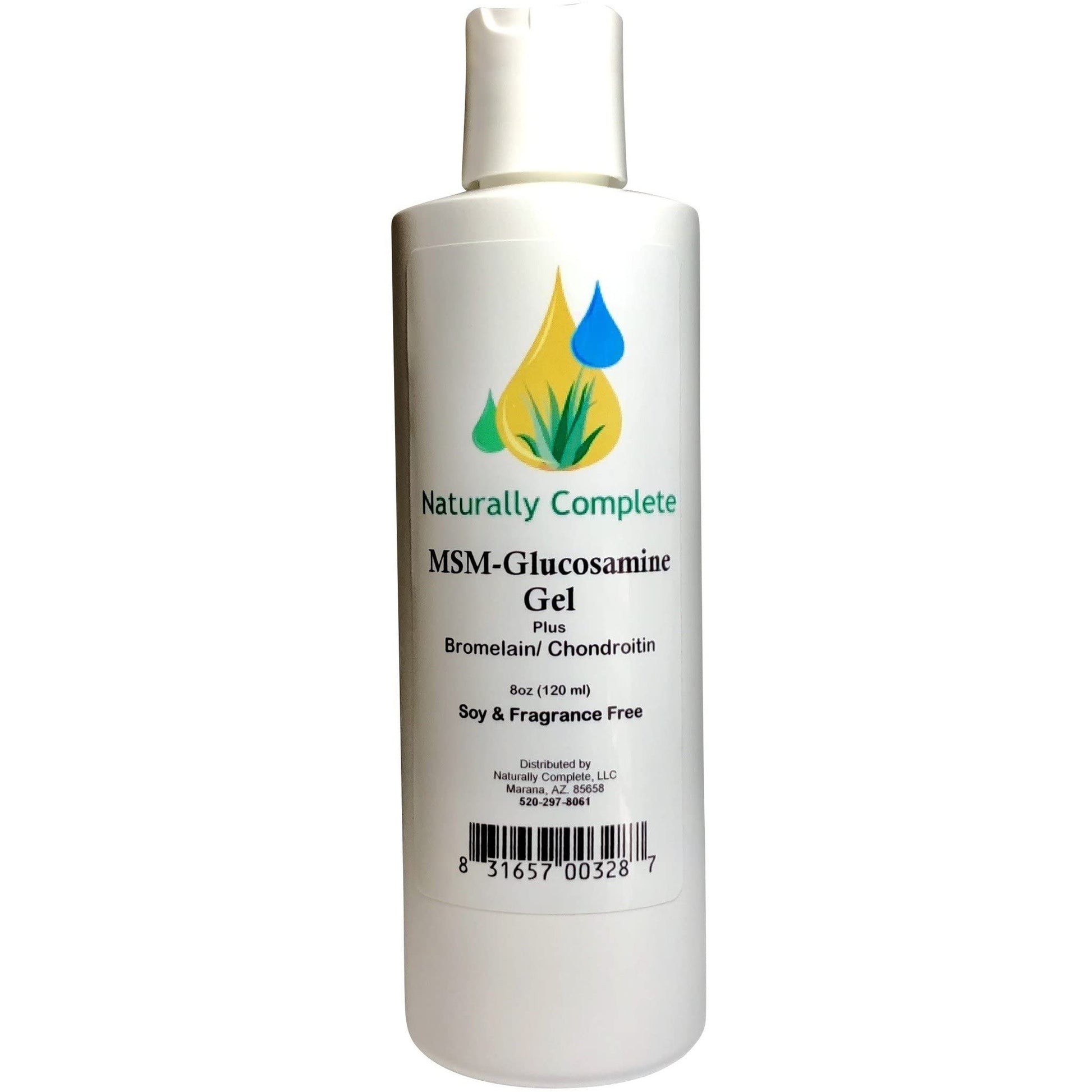 Naturally Complete MSM Plus Glucosamine Bromelain & Chrondroitin 8 oz. Bottle Naturally CompleteAu supplements