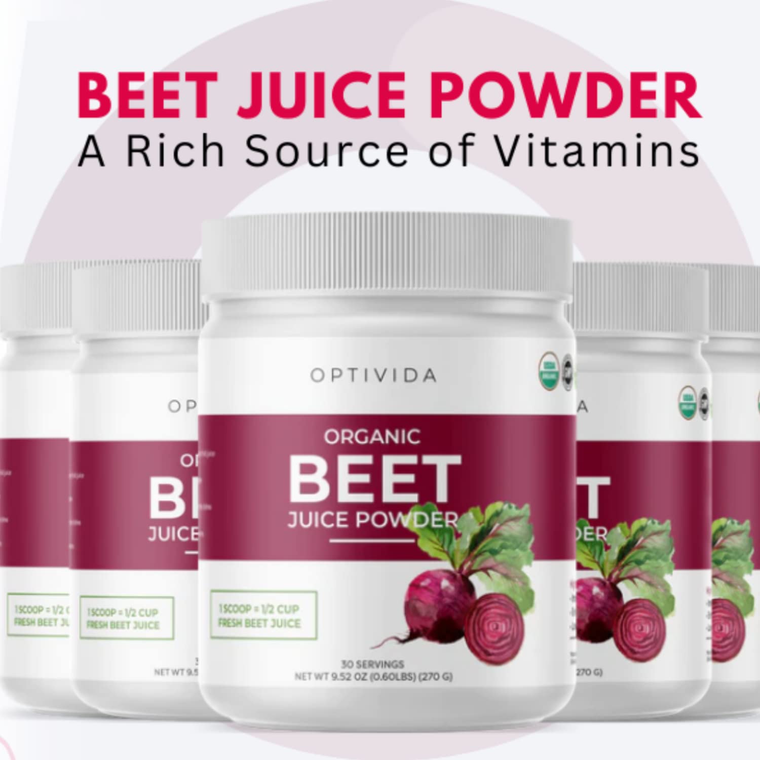 OPTIVIDA Nitric Oxide Beet Powder Organic | All Natural Beets Roots Supplements OPTIVIDAAu supplements