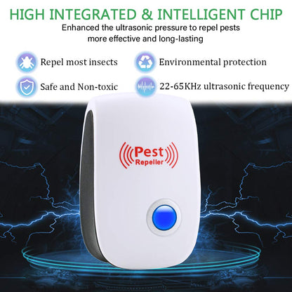 Ultrasonic Pest Repeller 6 Packs Electronic Plug in Indoor Sonic Repellent PalmandpondUS supplements