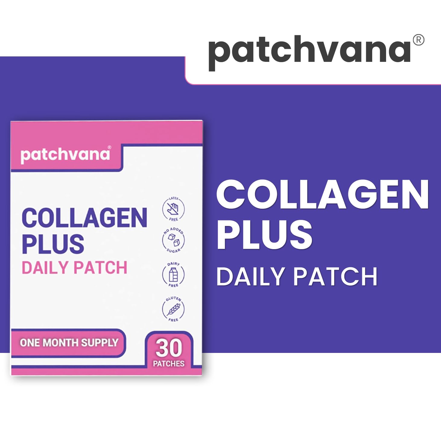 Patchvana Collagen Plus Patch for Women & Men, 1 Month Supply, 30 Patches PatchvanaAu supplements