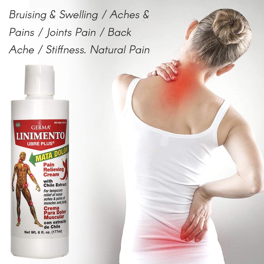 Germa Liniment Udder Plus. Natural Topical Analgesic Ointment. Relief for Pain and Aches in Joints and Back. With Chile Extract. 6 oz GermaAu supplements