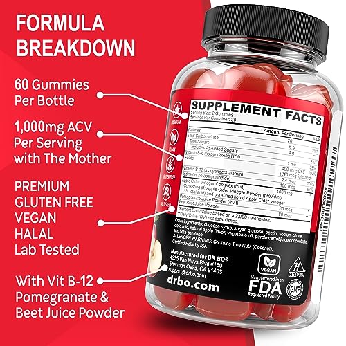 ACV Apple Cider Vinegar Gummies - Natural Support for Advanced Weight DR. BOUS supplements
