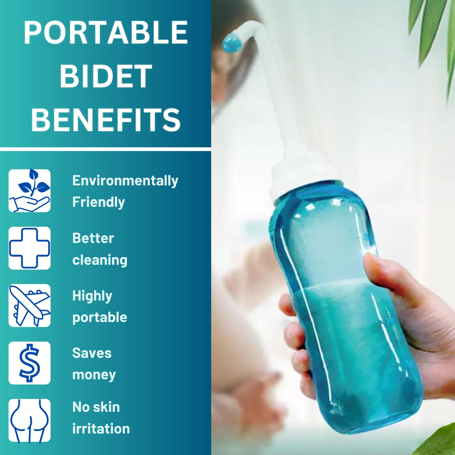 Peri Bottle , Squeeze-Free Portable Bidet for Postpartum Essentials, Peri Bottles for Feminine Hygiene TICALBAKAu supplements