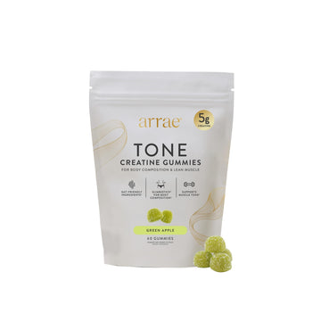 Arrae Tone Gummies – Creatine Monohydrate 5g for Women – Support Lean Muscle, Strength & Recovery – Hormone-Friendly Muscle Toning Supplement – Sour Green Apple Flavor – 60 Count (Sour Green Apple) ArraeAu supplements