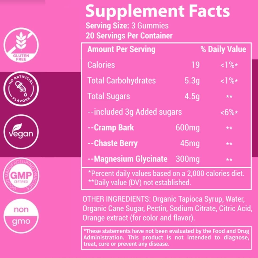 Menstrual Cramp Period Gummies True Roots | PMS Support Supplement for Women | Healthy Flow | Flo PMS Menstrual Cycle Relief, Cramping and Bloating | Vegan & Natural Flavors | 60 Count True RootsAu supplements