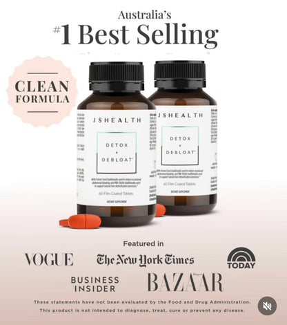 JSHealth Vitamins Detox and Debloat Liver Health Formula | Liver Detox Pills | Debloating JSHealthUS supplements