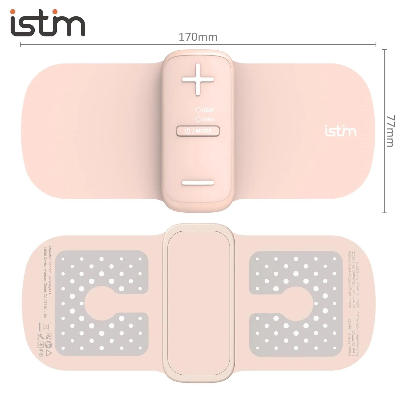 iStim S1 Wireless TENS Unit for Menstrual Relief – Period Pain Relief Device for Period Cramps and Back Pain, TENS Machine with Heat, Rechargeable Drug-Free TENS Massager with Japanese Gel Pads iSTIMAu supplements