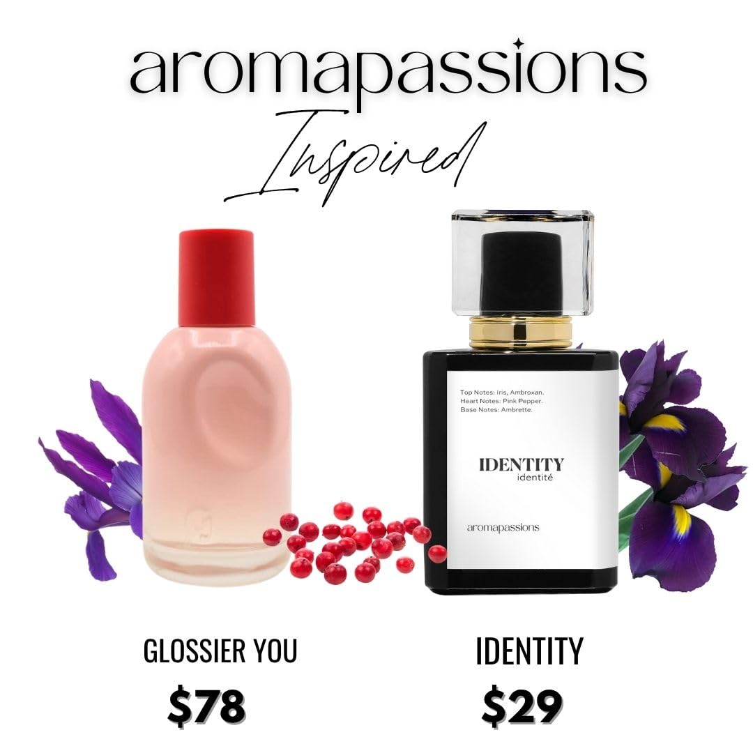 IDENTITY | Inspired by GLSSIER YOU | Pheromone Perfume for Men and Women | Extrait De Parfum | Long Lasting Dupe Clone Essential Oils Fragrance | Perfume De Hombre Mujer | (50 ml / 1.7 Fl Oz) aromapassionsAu supplements