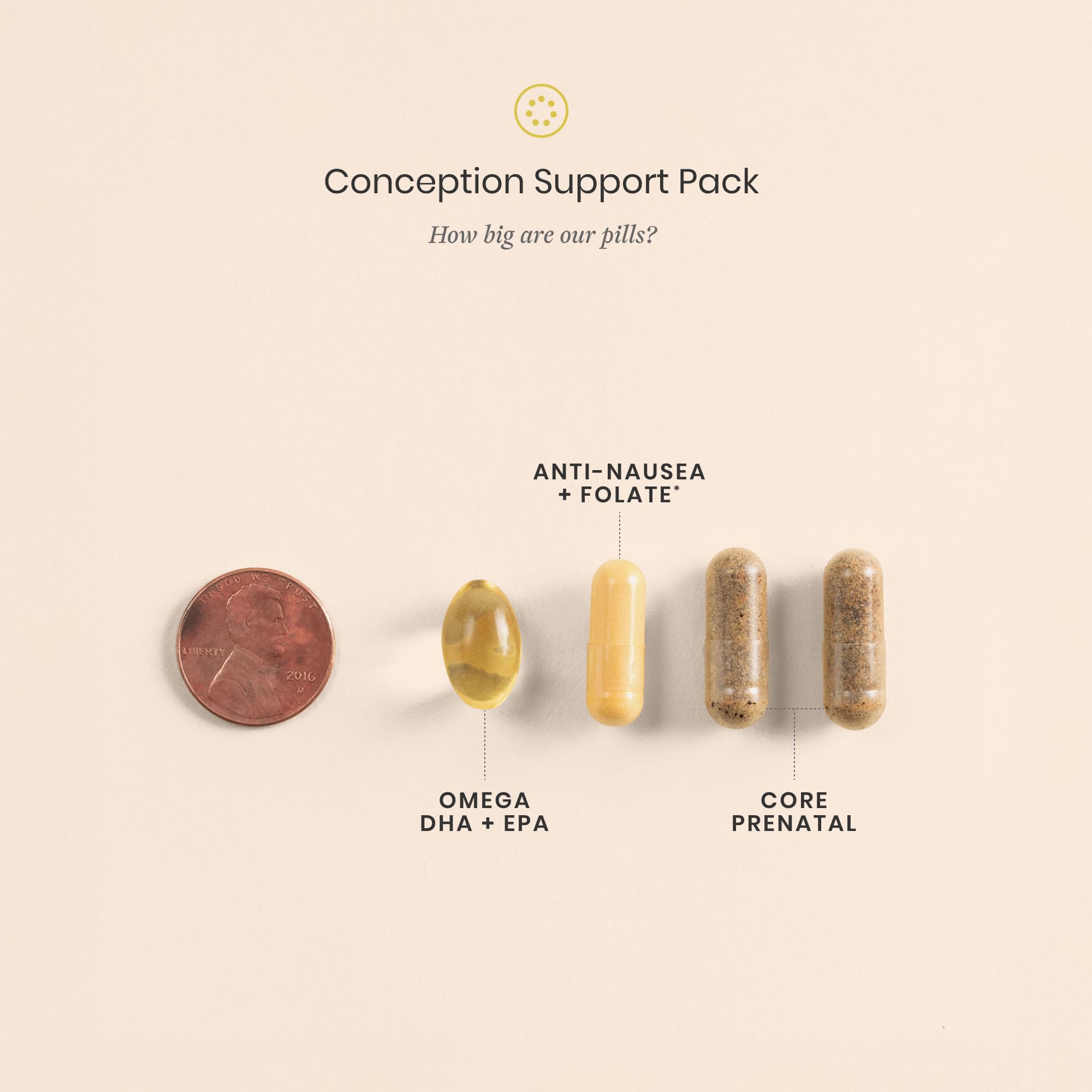 Perelel Conception Support Pack, Prenatal Multivitamin with DHA Omega 3, COQ10 & Folate, Supports Fertility Wellness for Women