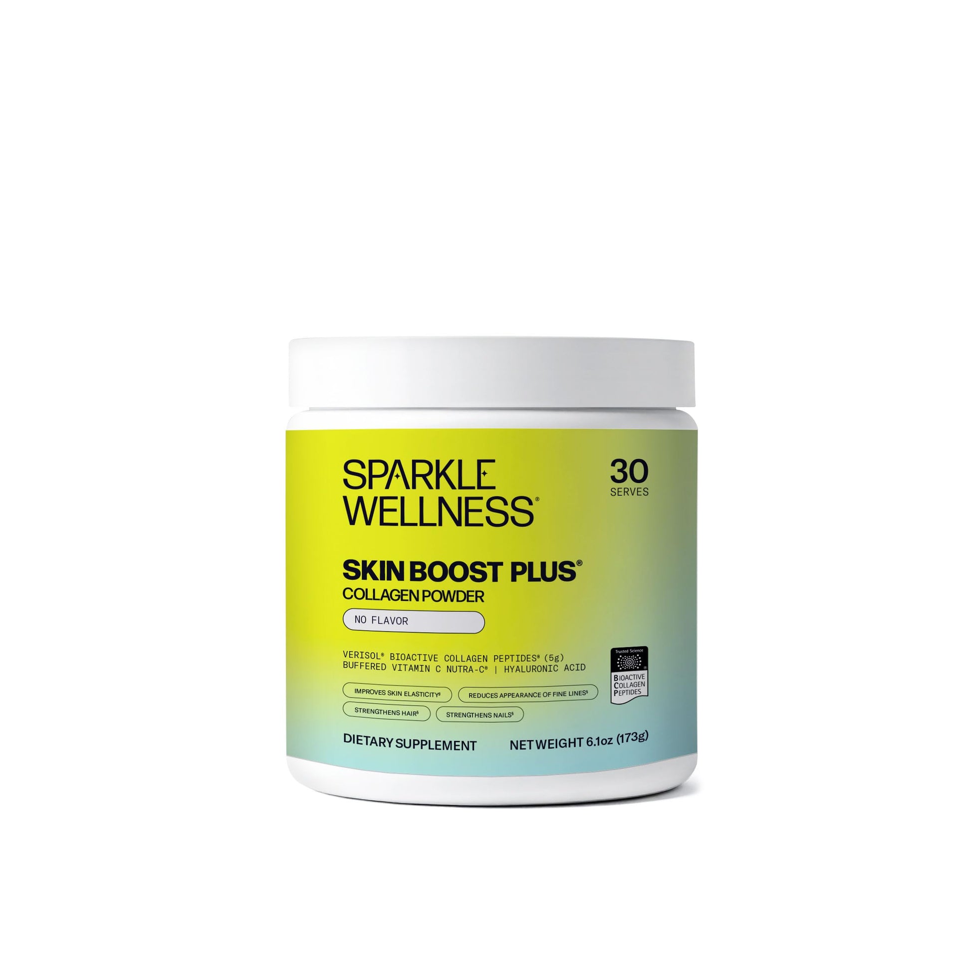 Sparkle Wellness VERISOL Bioactive Hydrolyzed Collagen Peptides | Collagen Powder Supplement with Vitamin C & Hyaluronic Acid for Hair, Skin, and Nail Health | Skin Boost Plus (No Flavor) [30-Serves] Sparkle WellnessAu supplements