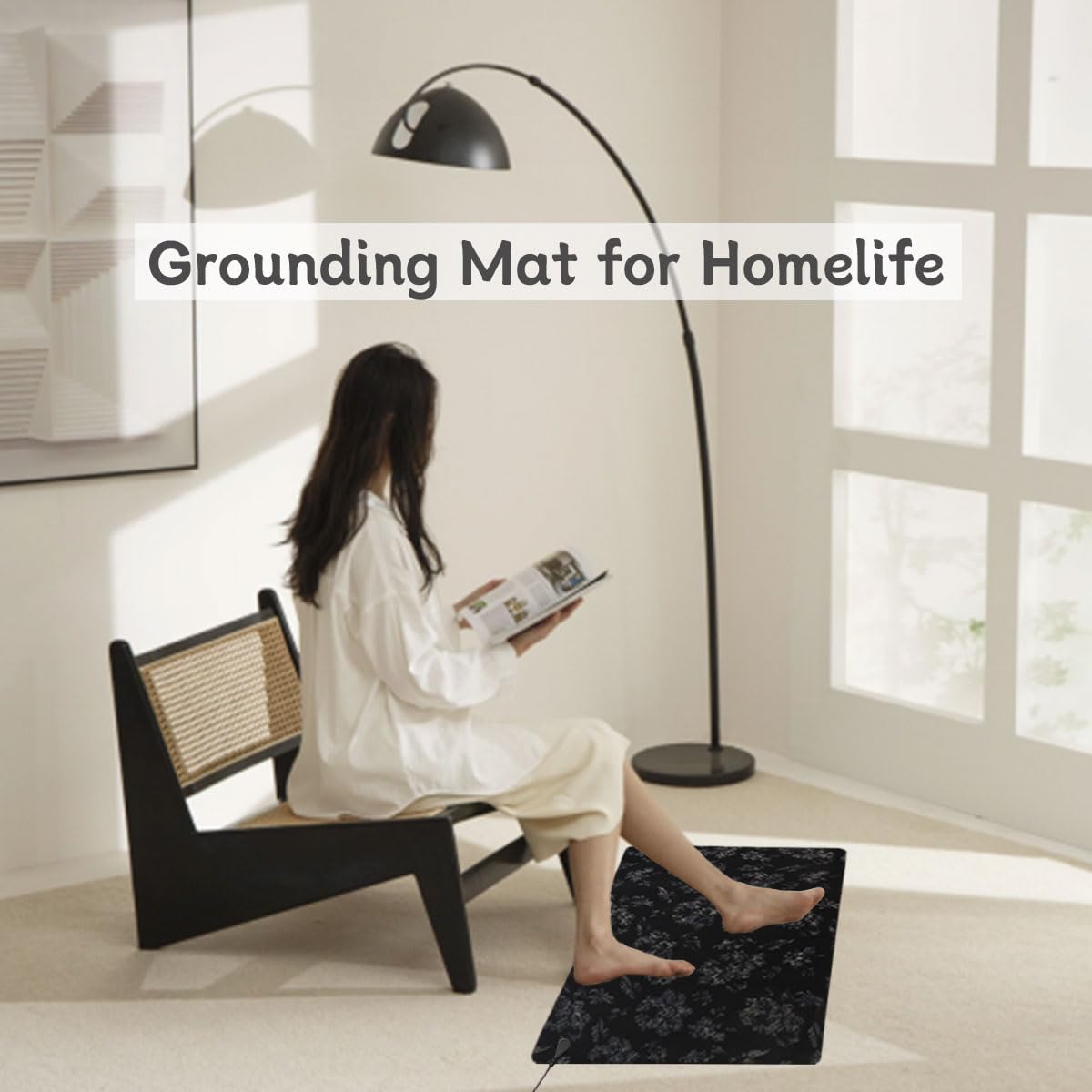 LOSUVERO Grounding Mat for Bed, 33.5x23.5Floral Printed Grounding Pad for Health Therapy, Efficient Sleep LOSUVEROAu supplements