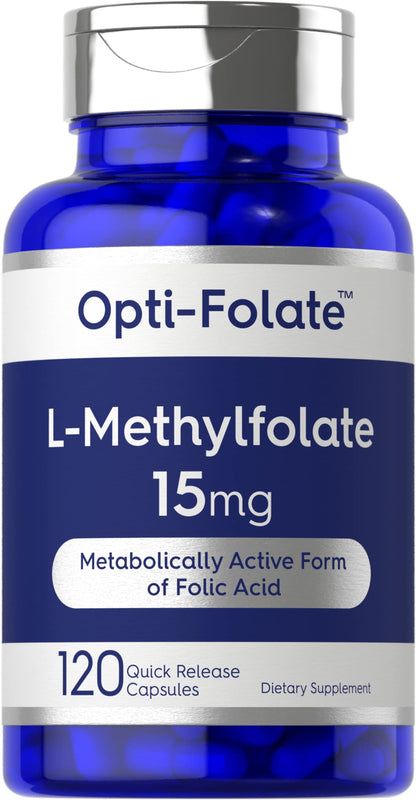 Carlyle L Methylfolate 15mg | 120 Capsules | Value Size | Max Potency | Optimized CarlyleUS supplements