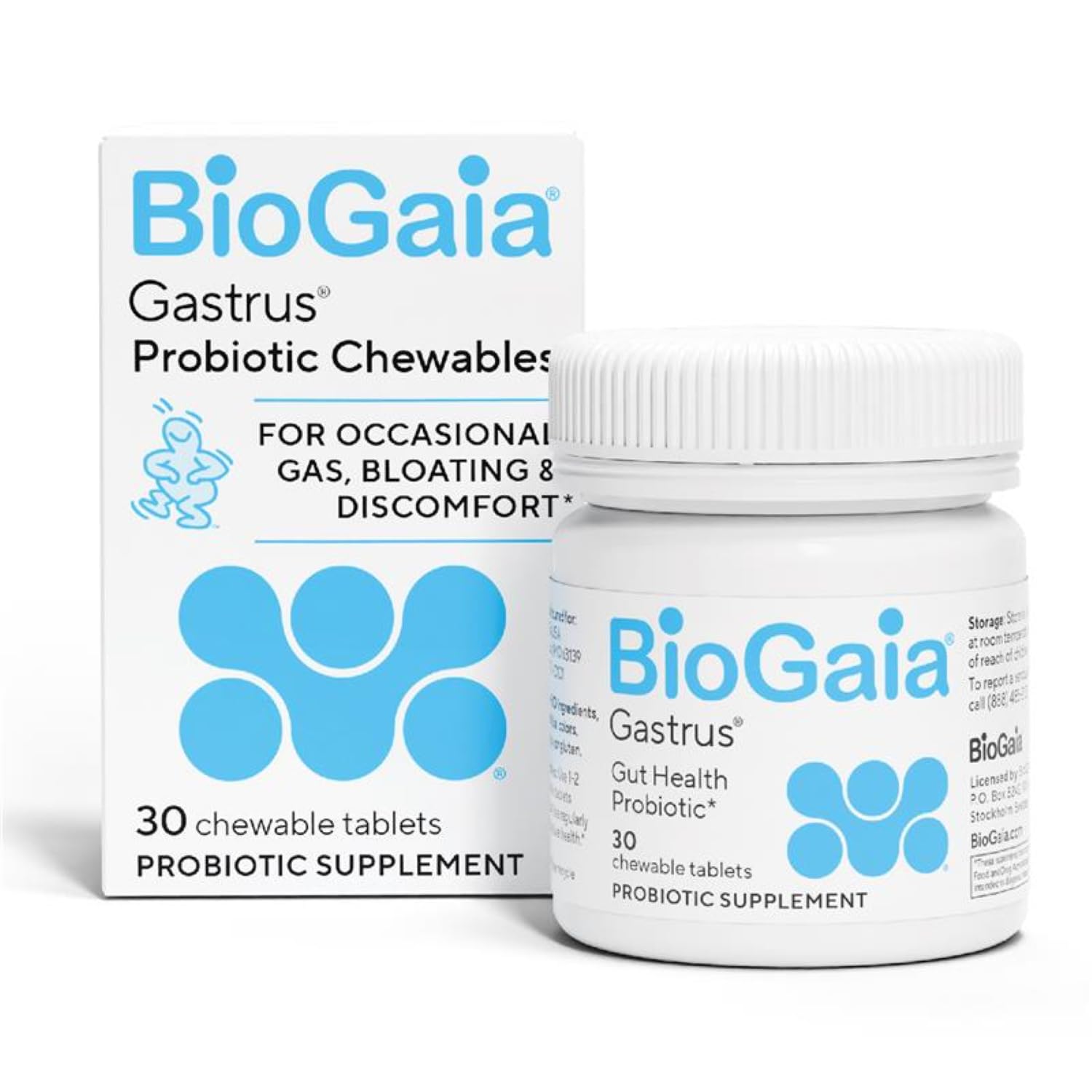 BioGaia Gastrus Gut Health Probiotic | Eases Abdominal Discomfort, Gas & Bloating | Promotes Regularity & a Healthy Gut | Contributes to a Balanced Microbiome | Backed by 30 Years of Research BioGaiaAu supplements