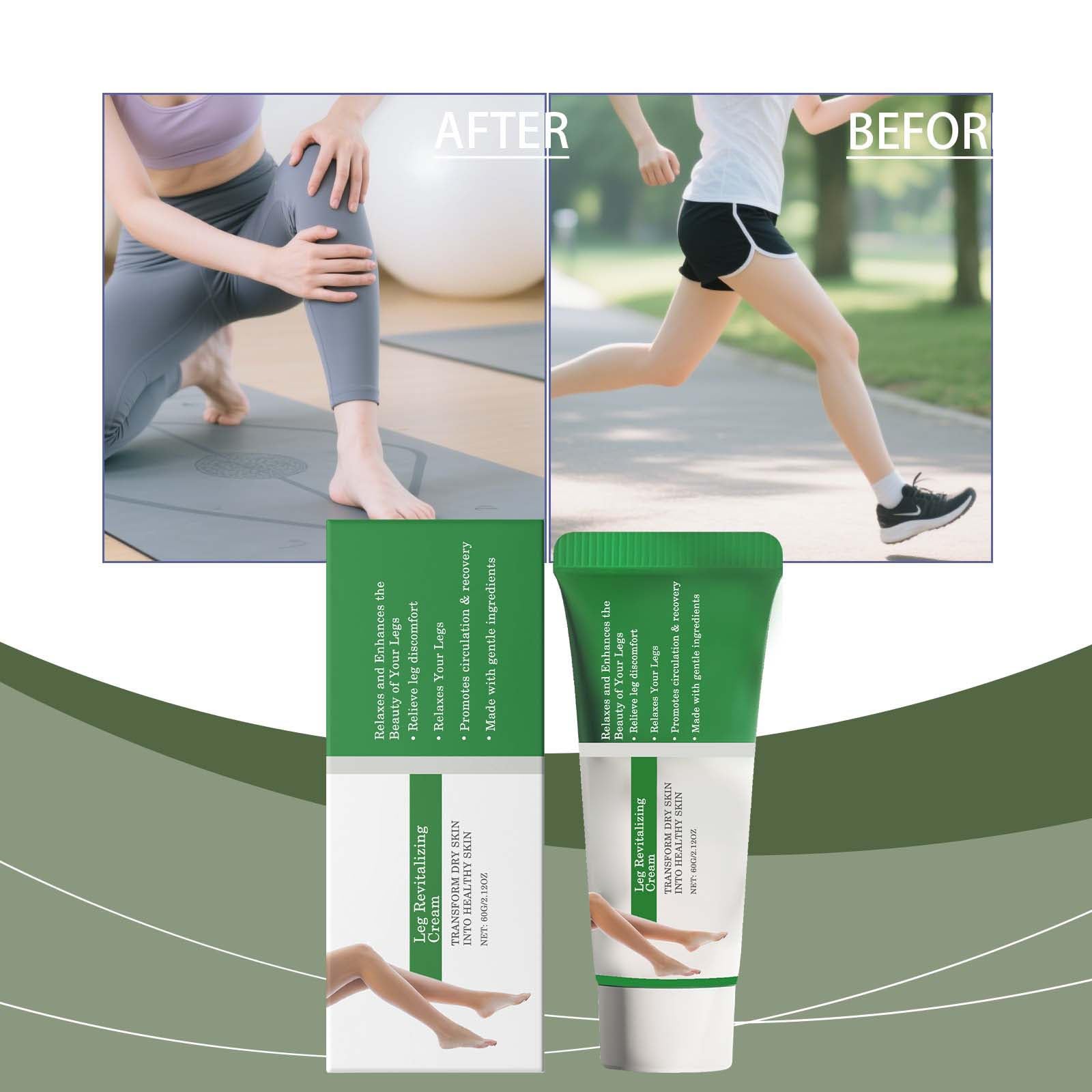 Leg Relief Cream Improves The Feeling Of Soreness And Swelling. Daily Muscle And Joint Care Massage Cream Is Suitable For Sedentary People In The Office To Reli GenericAu supplements