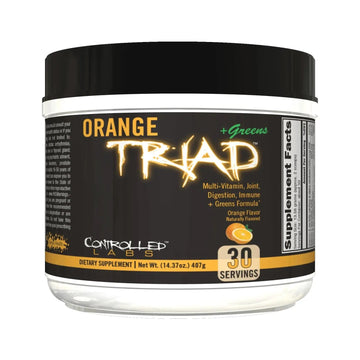 CONTROLLED LABS Orange Triad Plus Greens for Men and Women, 30 Servings Iron Free Sports Supplement for Overall Health CONTROLLED LABSAu supplements