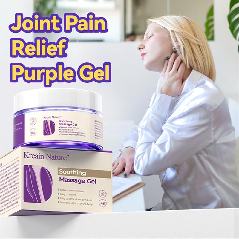 Kreain Nature 2 PCS Joint Gel Purple Soothing Massage Gel Soothes Knees, Lumbar, Neck, Back, Shoulders, Hands, and Feet, 1.76 oz Kreain NatureAu supplements