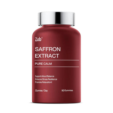 ZAB Saffron Supplements Gummies, Saffron & Rhodiola Rosea Extract Sugar-Free Supplement with Vitamin D3 & B6, Support Mood, Focus ZABAu supplements