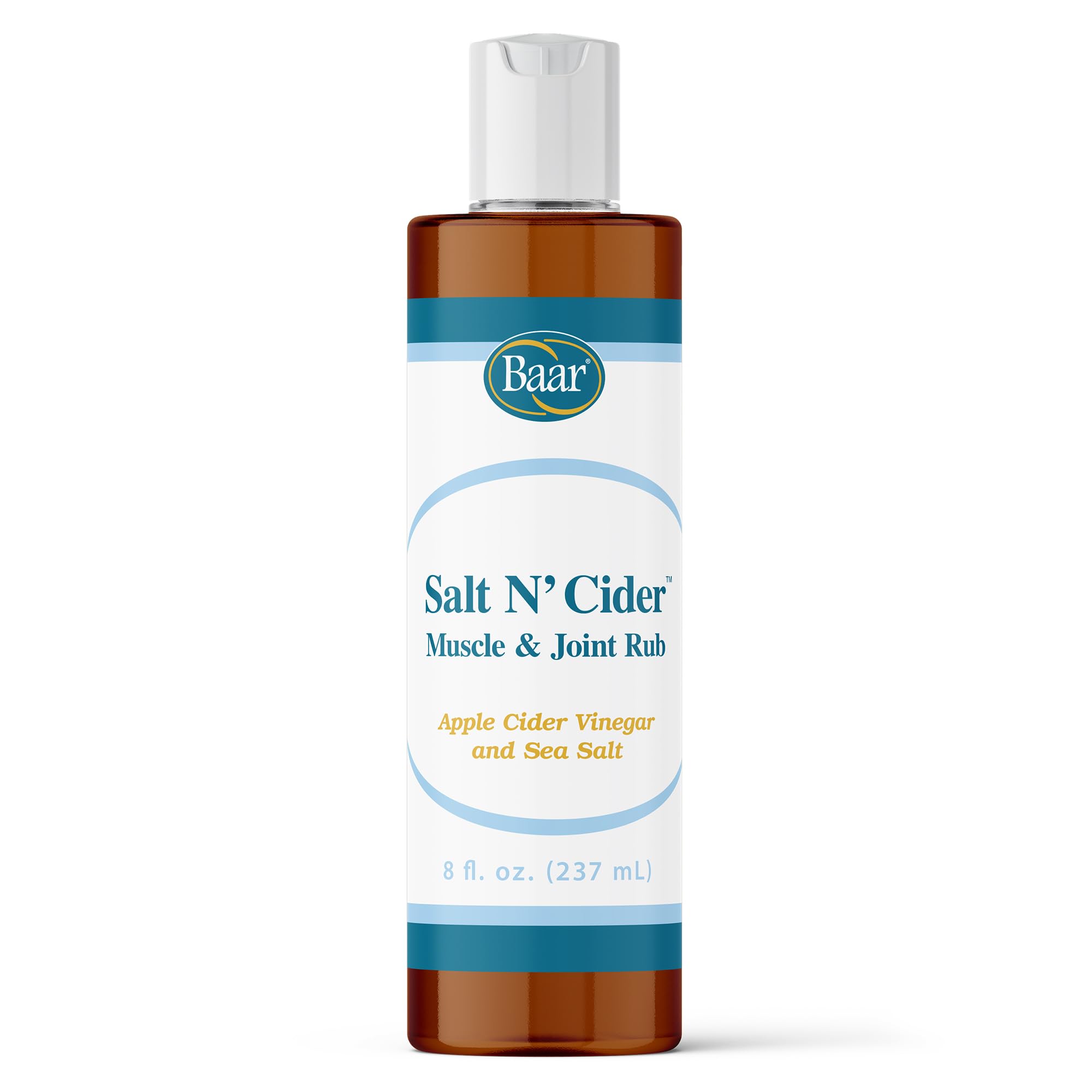 Baar Salt N' Cider Rub - Aids Bruised Ligaments & Tendons, Strains, Sprains & Bone Recovery, 8 fl. oz. BaarAu supplements