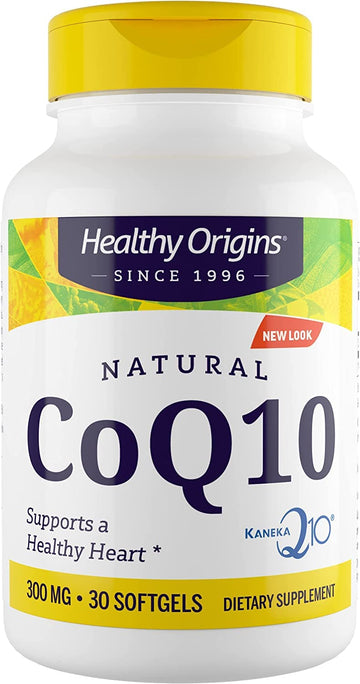Healthy Origins CoQ10 (Kaneka Q10), 300 mg - Heart Health & Energy Supplement - Gluten Healthy OriginsUS supplements