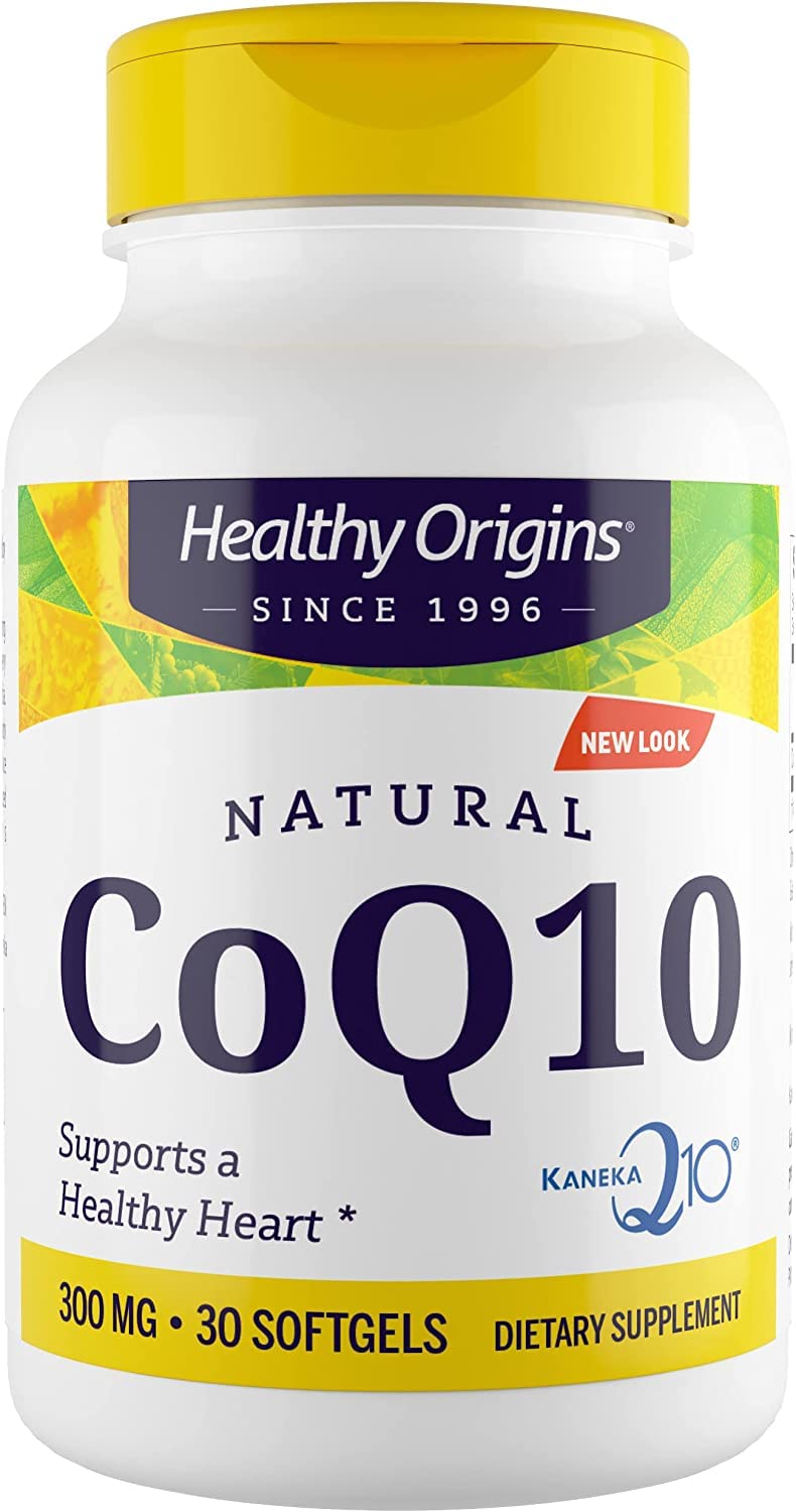 Healthy Origins CoQ10 (Kaneka Q10), 300 mg - Heart Health & Energy Supplement - Gluten Healthy OriginsUS supplements
