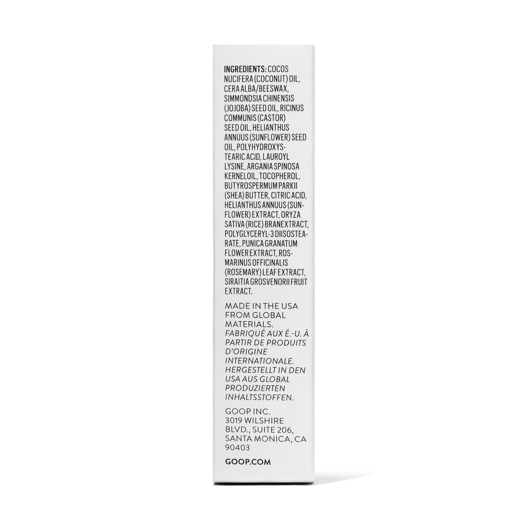 goop Beauty Clean Lip Balm | Dry Lips Treatment | Coconut Oil, Pomegranate Extract, & Shea Butter | Petroleum Free | 0.16 oz goopAu supplements